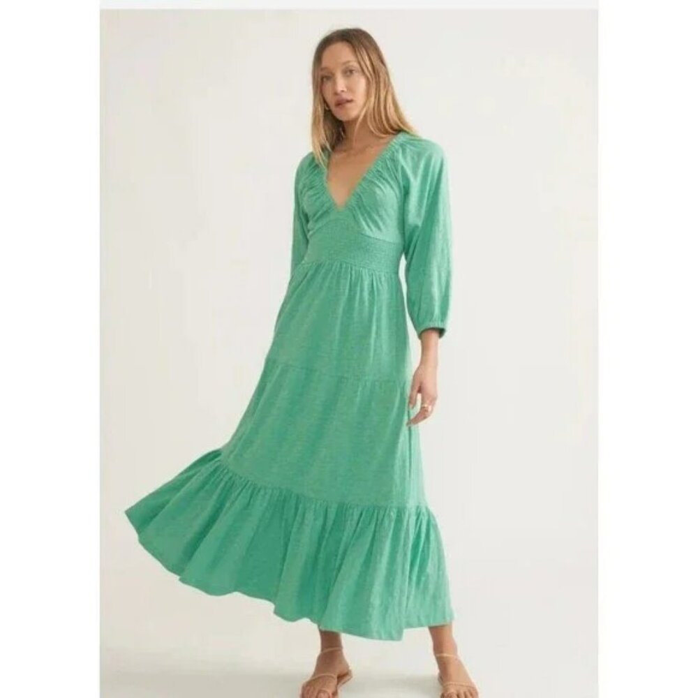 Marine Layer Green Midi Dress